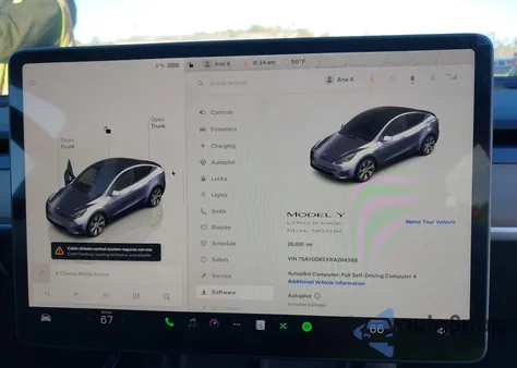 2024 Tesla Model Y Long Range Dual Motor All-Wheel Drive from USA, damaged, VIN 7SAYGDEEXRA284388